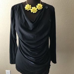 J.Mode Black Button Sweater Size 1X